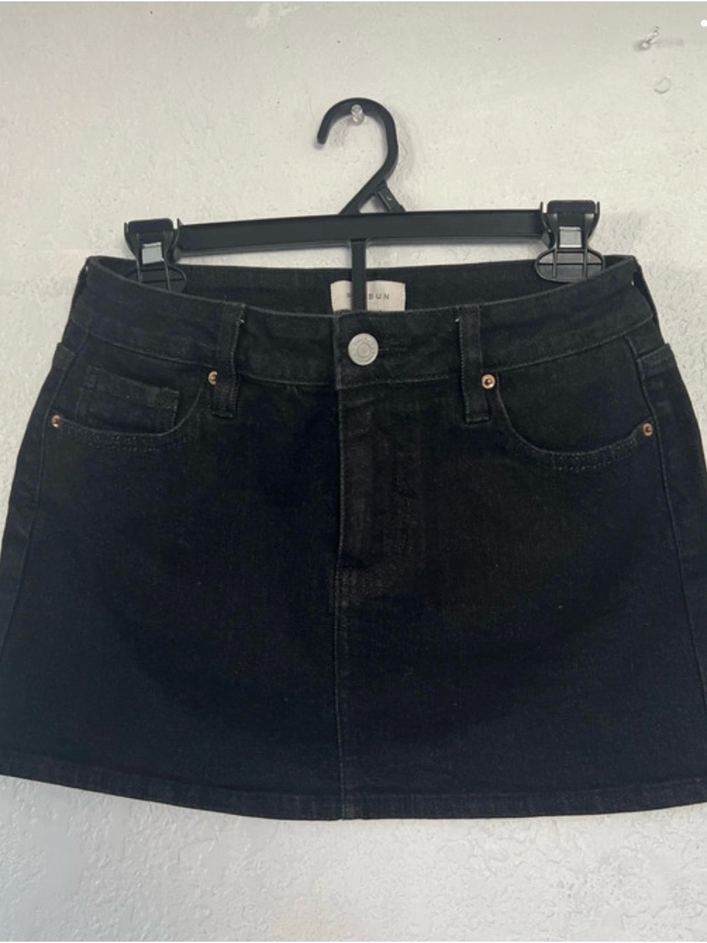 PacSun Black Denim Mini Skirt